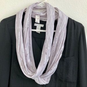 Silver Sequin Wrap Scarf